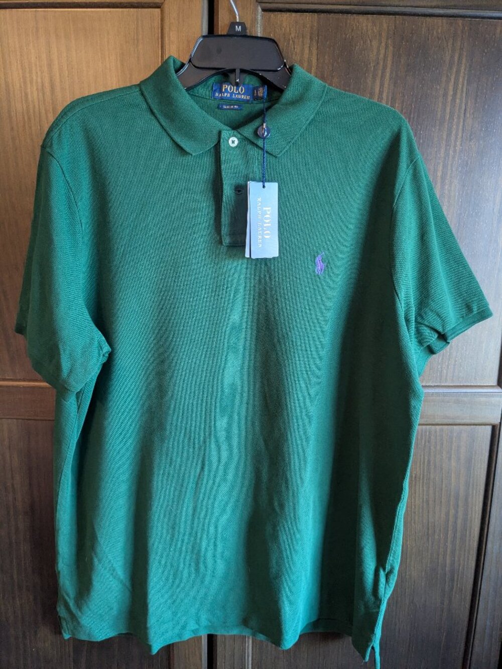 Polo Ralph Lauren Classic Cotton Polo Shirt – Green – Size Large